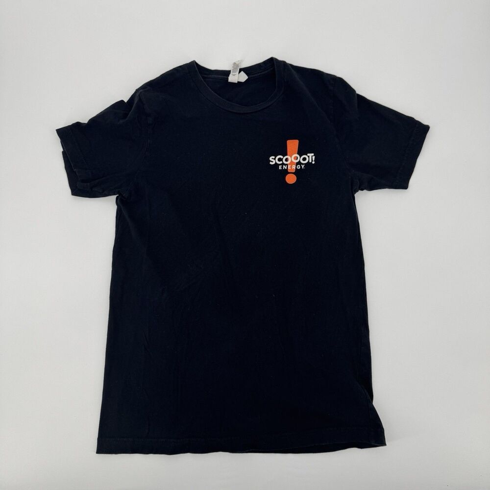 Scooter's Coffee Scoot Energy T-shirt Black Short Sleeve Casual Unisex Size M